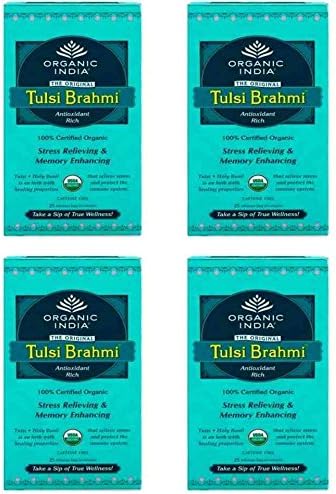 (4 PACK) - Tulsi Brahmi Tea| 25 Bags |4 PACK - SUPER SAVER - SAVE MONEY
