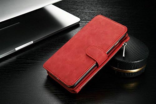 Luxury Genuine Leather Phone Cases for Iphone 6splus with Zipper Wallet Card Multifunction Phone Back Covers Hot