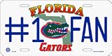 Florida Gators #1 Fan Metal License Plate **
