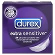 Durex Extra Sensitive Lubricated Condoms, 24-Count Boxes (Pack of 2)