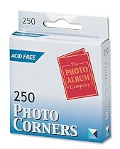 Photo Album Company Photo Corners Self-Adhesive Vinyl Clear Ref PC2500 [Pack 250]