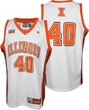 Illinois Fighting Illini Double Team White Basketball Jersey - XX-Large