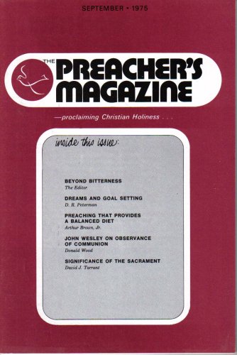 The Preacher's Magazine (Proclaiming Christian Holiness, Volume 50 Number 9)