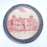 Broken China Jewelry – Johnson Brothers Castle – Sterling Silver Pin Brooch