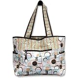 COCOA DOT TULIP TOTE w/ changing pad.