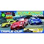 Scalextric C1223 1:32 Scale Triple Cup Digital Race Set with Pit Stop Lane Game