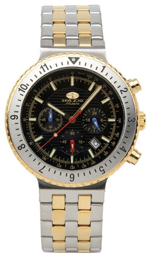 Brand New - Spazio Italian Designed Chronograph Diver Watch (2) Black