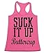 P&B Women's S-ck It Up Buttercup Tank Top