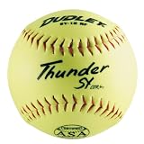 Dudley ASA Thunder SY Slow Pitch Synthetic Soft Ball (0.40/375-Pound, 12-Inch) - Dozen