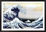 The Great Wave at Kanagawa , c.1829 Framed Framed Art Poster Print by Katsushika Hokusai, 38x26