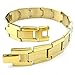 KONOV Mens Stainless Steel Bracelet, Classic Link Wrist, Gold