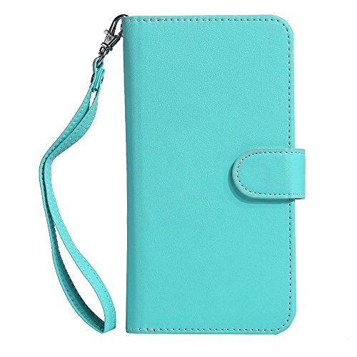 Lumsing Pattern Leather with Stand Flip Smart Wallet Case for Apple iPhone 6 - Mint