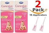 Conceive Plus 2 PACK Fertility Lubricant Individual Use Applicators - 16 Pack