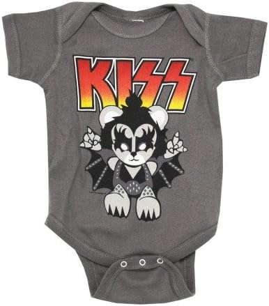 KISS Heavy Metal Infant Little Demon Baby Creeper (Grey24 Months)