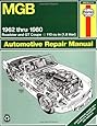 MGB Automotive Repair Manual: 1962-1980 MGB Roadster and GT Coupe With 1798 CC (110 cu in Engine) (Haynes Manuals)