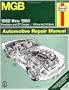 MGB Automotive Repair Manual: 1962-1980 MGB Roadster and GT Coupe With 1798 CC (110 cu in Engine) (Haynes Manuals)