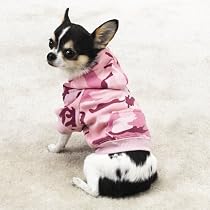 Small Dog Hoodie - Camo Fleece Fits Dogs 8 - 16 Lbs