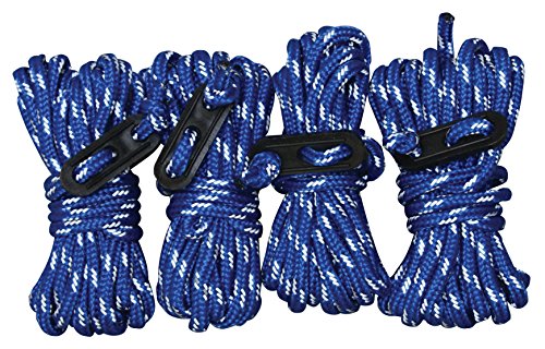 Blue Sky Gear Guy Line Reflective Accessories (4-Pack), Blue