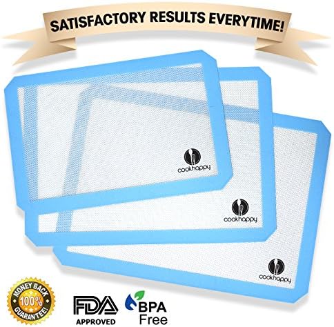 Baking Mat _ Non Stick Silicone Baking _ Silicone _ Professional Heat Resistant Pastry Tray Mat Liner _ CookHappy Pots & Pan Set _ Lifetime Guarantee!!!
