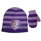 Disney Princess Frog Girl's Knit Beanie Hat and Mitten Set - Toddler