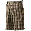 Fly Racing Swank Men's Short Casual Pant w/ Free B&F Heart Sticker Bundle - Plaid