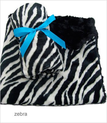 Pawd Dog Blanket - BW Zebra - Carrier Size (11