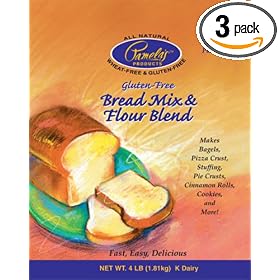 Pamela's Products Amazing Wheat Free & Gluten-free Bread Mix,  4-Pound Bags (Pack of 3)