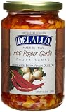 DeLallo Imported Garlic, Oil, & Hot Pepper Sauce, 12.3-Ounce Jars (Pack of 6)