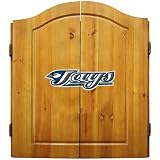 Colorado Rockies Dart Board Cabinet & Bristle Dartboard Set