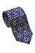 Josh Bach Men's Atom Molecules Silk Necktie Blue, Made in USA