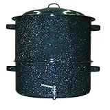 Granite Ware 6316-1 19-Quart Clam and Lobster Steamer with Faucet Set, 3-Piece