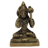 Lord Hanuman Collectible Figurines Brass Statues 1.75 x 1.5 x 2.75 inches