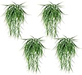 FOUR 27" Artificial Wild Grass Hanging Bushes