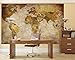 LB Prepasted Wall Mural Foto Wall Decor, World Map, 82.7 inch- 55.5 inch WITH BONUS ONLY FOR YOU