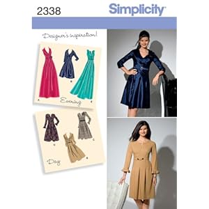 Simplicity Sewing Pattern 2338 Misses and Plus Size Day to Evening Dresses BB (20W-28W)
