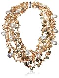 Keshi Pearl, Labradorite and Coin Pearl Multi-Row Necklace