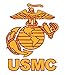 US Marines USMC Eagle Graphic Long Sleeve Officially Licensed T Shirt