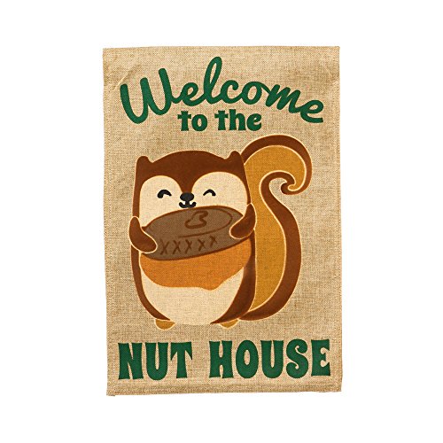 Nut House Squirrel Garden Flag