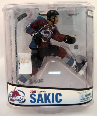 McFarlane Toys NHL Sports Picks Series 18 Action Figure: Joe Sakic 3 (Colorado Avalanche) Maroon Jersey VARIANT