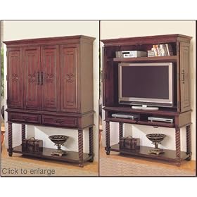Oak Veneer Entertainment Unit by Coaster by Coaster