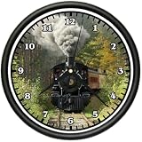 TRAIN Wall Clock track railroad locamotive model rr