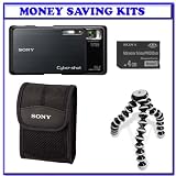 Sony Cybershot DSC-G3 10MP Digital Camera with 4x Optical Zoom + Sony MSMT4G 4GB Memory Stick PRO Duo (Mark2) Media + Sony LCS-CST Slim Cybershot Digital Cameras Pouch + Willoughby's Dust Free Solution Kit
