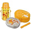 THERMOS プー・ティガーランチ&ボトルセット 【Amazon.co.jp限定】 真空断熱ストローボトル FDU-400DS Y&フレッシュランチボックス DBR-280DS PT