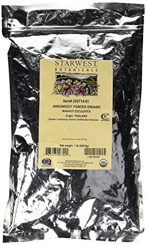 Starwest botanicals organic arrowroot powder - 1 pound …