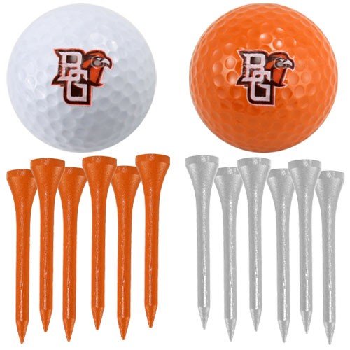 Bowling Green State Falcons Two Golf Balls And Twelve Tees Set
