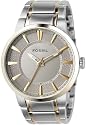 Fossil Men's Round Two-Tone Stainless Steel Watch #FS4405