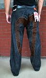 Evisu - NWT $795+ EVISU Jeans JE18 Cow Hide Animal Print Sz 44