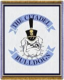 The Citadel Bulldogs Throw Blanket Woven Afghan Tapestry 69 x 48 [Misc.]