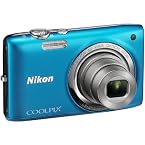 Nikon Coolpix S2700 16MP Point-and-Shoot Digital Camera (Blue) with 4GB Card, Camera pouch