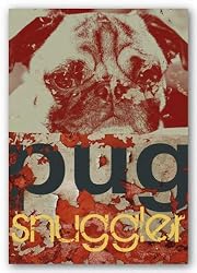 Pug Snuggler by M.J. Lew 14"x20" Art Print Poster